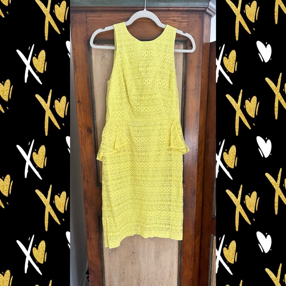 Donna Morgan Lace Mini Dress with Halter Neckline